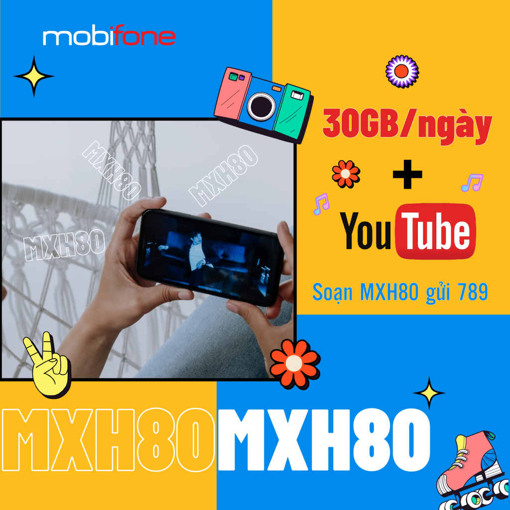 Gói 4G MobiFone MXH80