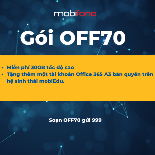 Gói OFF70 MobiFone